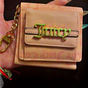Juicy Couture Peach Textured Wallet